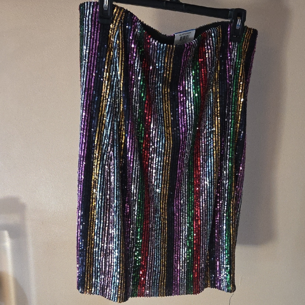 INC International Concepts Vibrant Sequin Pencil Skirt